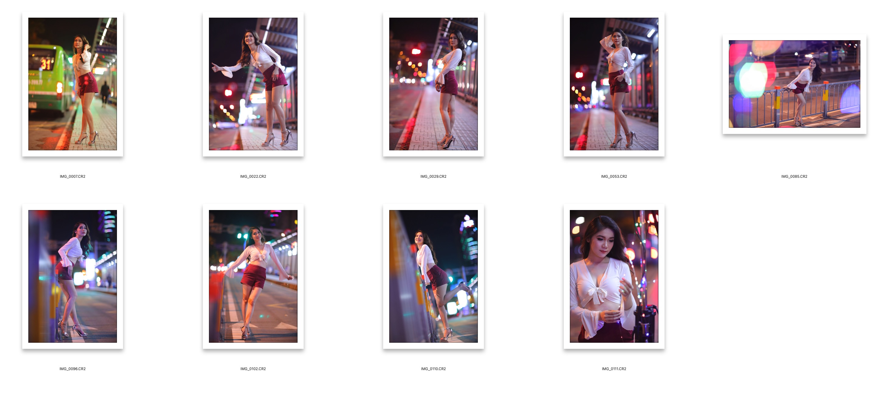 图片[2]-9张霓虹夜景街拍美女写真RAW原片,后期修图练习RAW素材