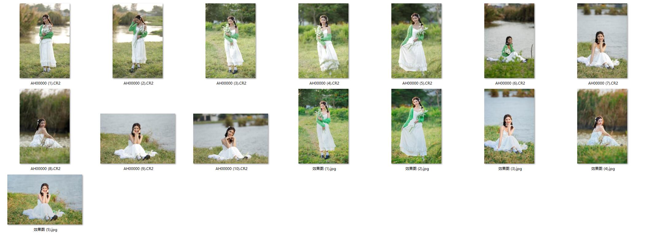 图片[2]-10张户外美女写真人像摄影未修RAW原图-佳能CR2格式