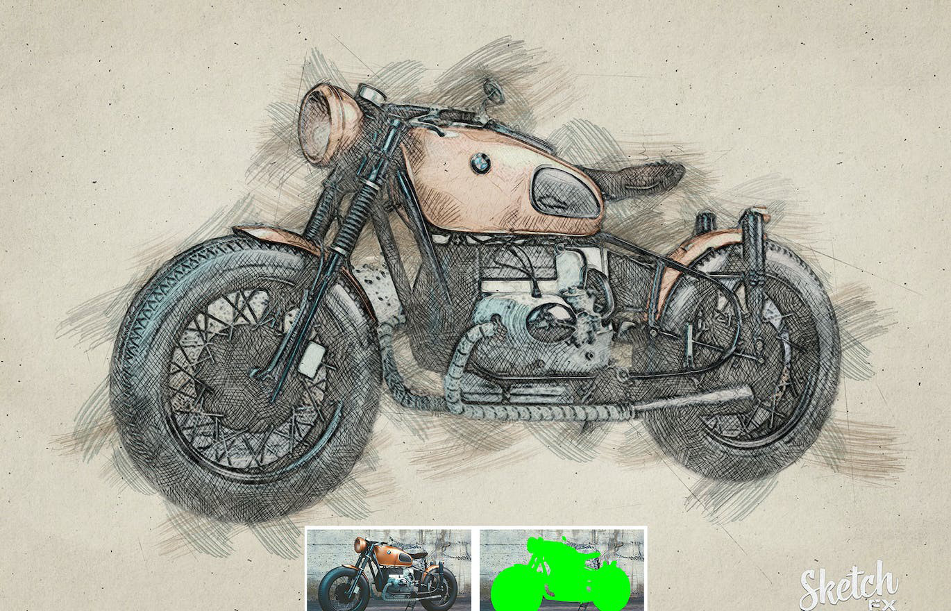 图片[4]-真正的铅笔素描效果PS扩展 Sketch FX-Photo Effect Plugin