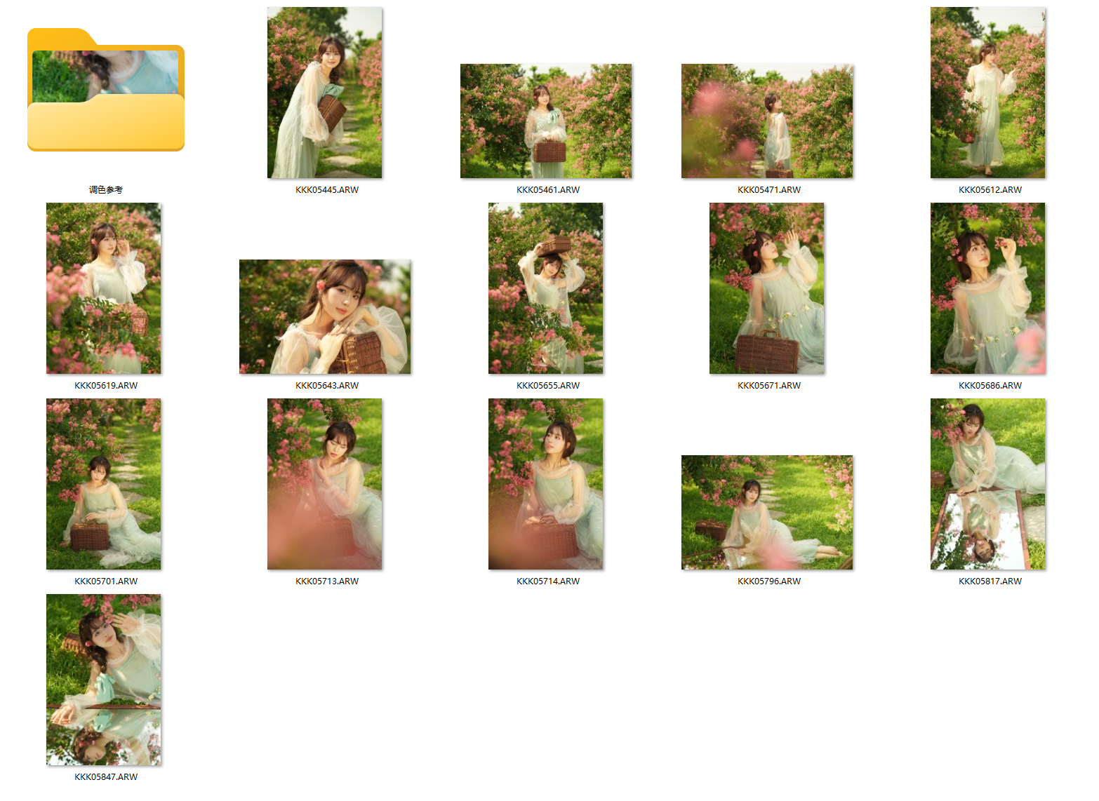 图片[2]-15张花季美女人像摄影索尼未修RAW原图练习素材