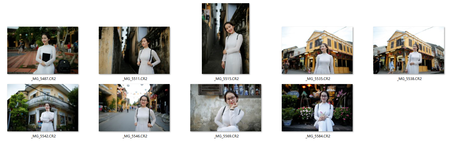 图片[2]-9张越南旅拍清纯美女摄影未修RAW原图练习素材